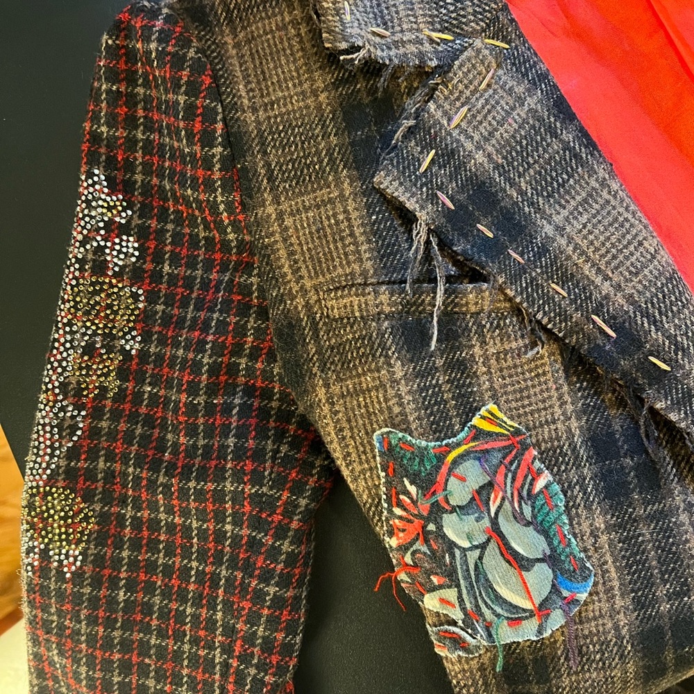 Super fun plaid blazer - Nordstrom Designer - Raw 7 - Sz xs